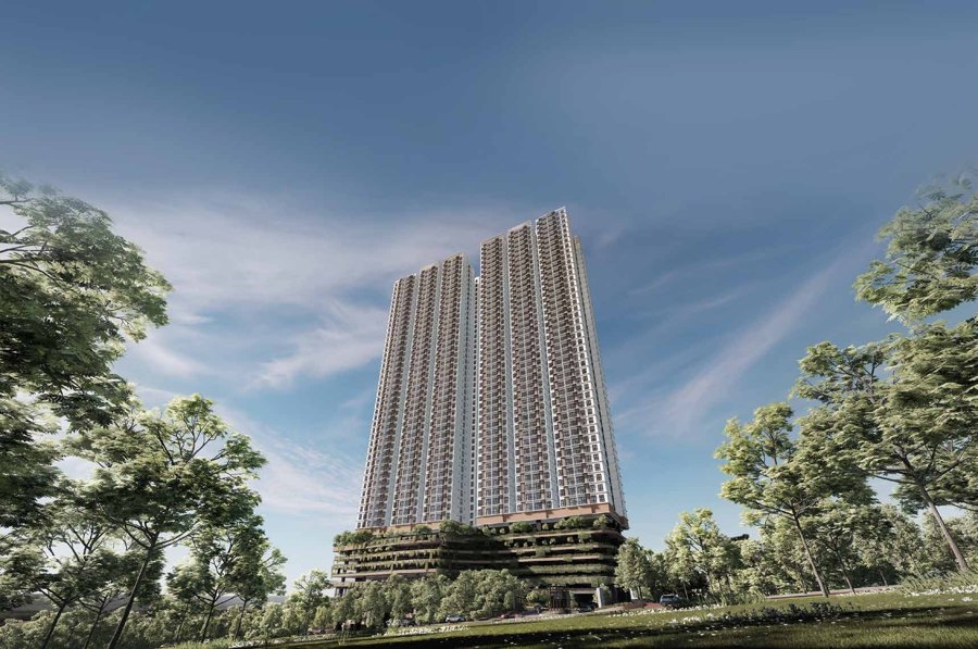 Laurel Residence Bangsar South, developer's render of the two towers