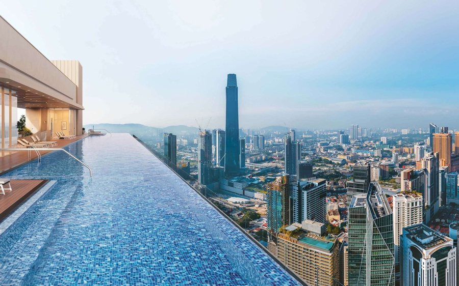 Pavilion Square Kuala Lumpur, rooftop infinity pool render
