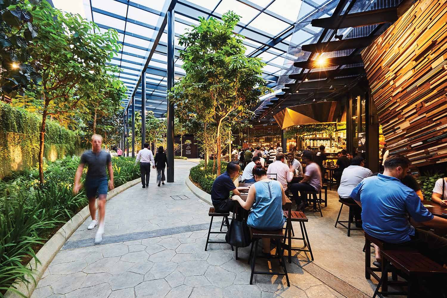 The Nexus and The Sphere retail and dining hub in Bangsar South